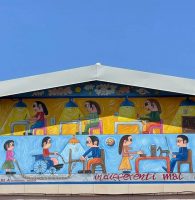 C.RE.A racconta la sua storia in un murale