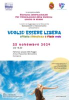 Voglio essere libera! 25.11.2024 sfilata e flash-mob a Camaiore